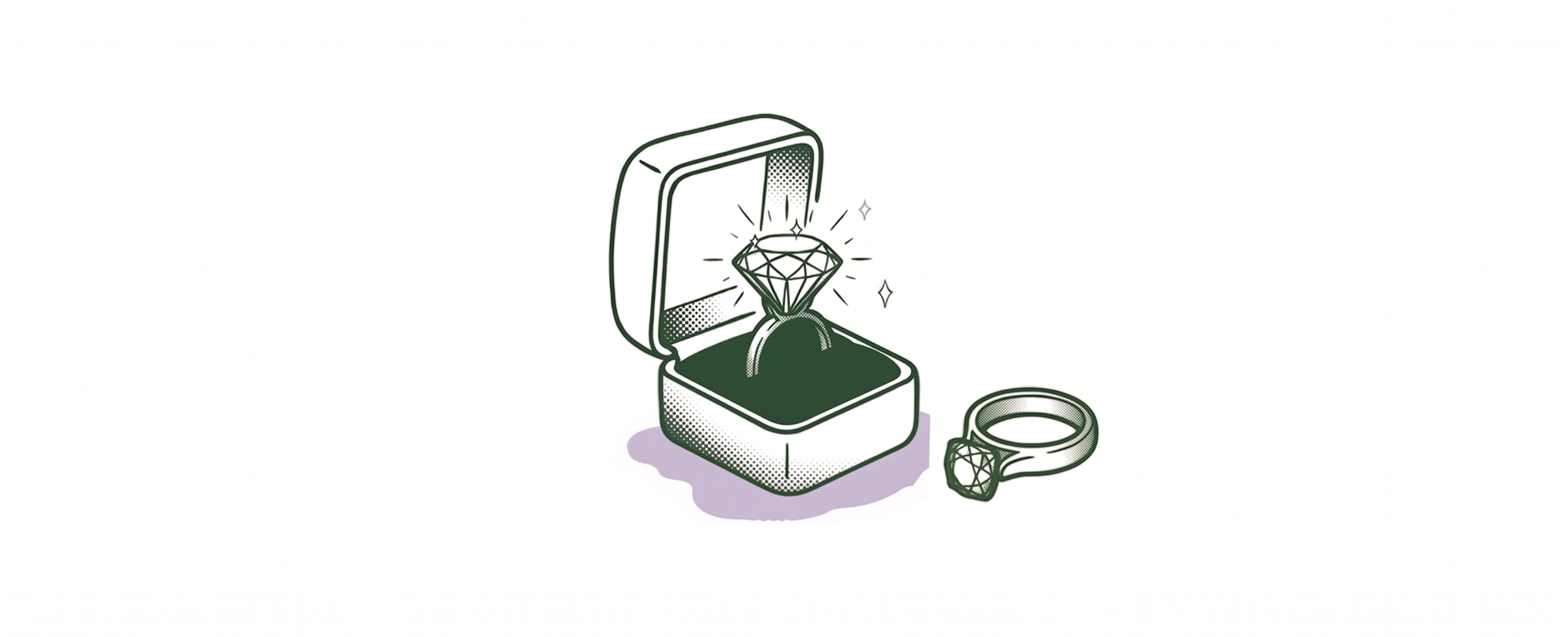 Two Diamonds Aren't Enough - editorial illustration