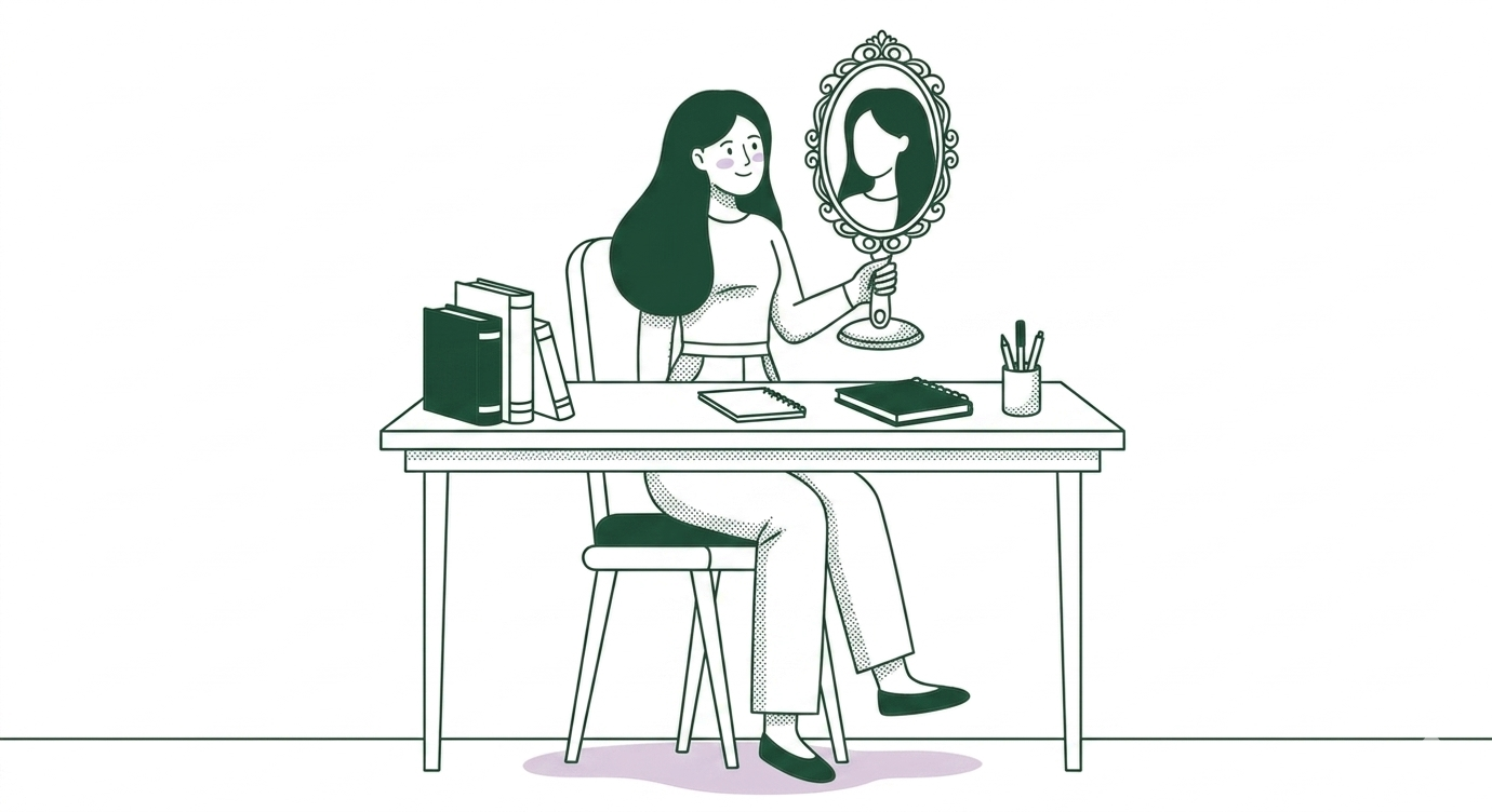 What Your Portfolio Is Actually Saying - editorial illustration
